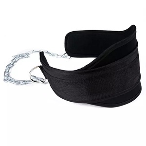 GAF Dipped Nylon Belting Best Wholesale Heavy Neoprene Dip <b>Belts</b> Weightlifting Dip <b>Belt</b> With Long Chain - Product Image 4