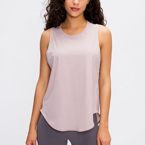 Vente en gros de débardeur à séchage rapide de haute qualité pour femmes, confort, entraînement, sport, course à pied, été - Product Image 3