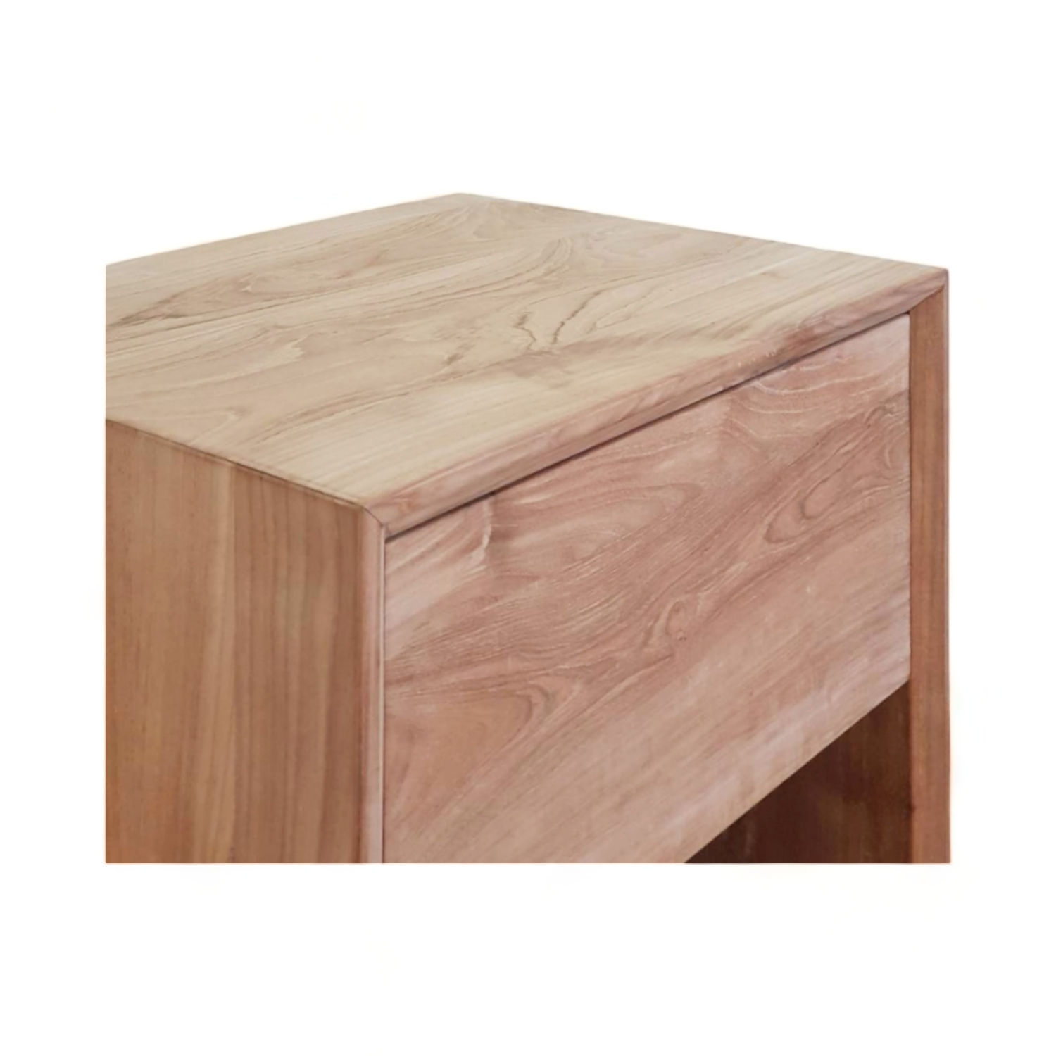 ไม้สักลายธรรมชาติขัดเรียบ