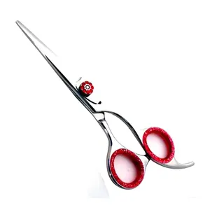 Stainless Steel Barber Scissors Hair Cutting Hair Salon Shears Colorful Handmade Professional Scissors Fancy screw Razor Edge