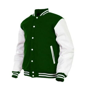 Veste universitaire élégante pour hommes, douce et confortable pour une tenue décontractée et une utilisation quotidienne Vestes avec broderie en chenille - Product Image 1
