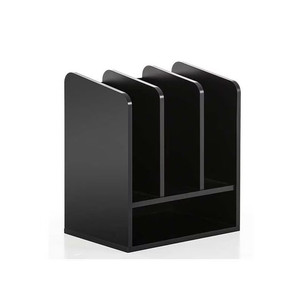 JGWOOD DESIGNS Porta Revistas Triple de Plástico, Mueble de Oficina Moderno, Organizador de Almacenamiento para Dormitorio, Forma Rectangular - Product Image 4