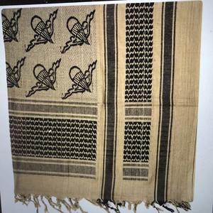 Venta al por mayor Shemagh Tactical Desert 100% algodón Keffiyeh ligero y transpirable shemagh bufanda Wrap - Product Image 5