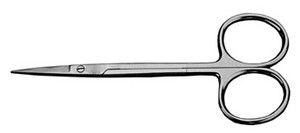 Tijeras de acero inoxidable Iris, Clip Manual estándar alemán para instrumentos quirúrgicos, producto de Metal duradero para grapadora de piel - Product Image 4