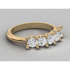 Bague élégante en or 9 carats avec diamant solitaire rond de laboratoire pour femme, idéale pour fiançailles ou promesse, bijoux en platine - Product Image 1