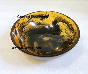 Tazón para Servir Ensaladas de Resina Hecho a Mano, Decoración Personalizada para el Hogar, Vajilla, Tazón para Postres y Frutos Secos al Mejor Precio - Product Image 5