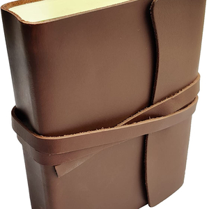 หนังสมุดบันทึกการเขียนวารสาร-ทำด้วยมือวินเทจหนังผูกพันวารสารเรียงรายสำหรับผู้ชายผู้หญิงปกครองท่องเที่ยวไดอารี่ของขวัญ - Product Image 1