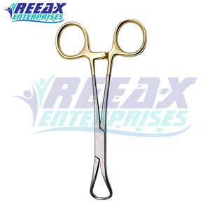 REEAX ENTERPRISES Pinzas Quirúrgicas de Acero Inoxidable con Mango Dorado Base de Instrumentos Quirúrgicos para Pinzas de Toalla en Cirugías - Product Image 3