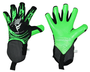 Gants de gardien de but confortables et respirants pour l'extérieur, fermeture à boucle et crochet, design de couleur personnalisé, en latex, pour l'entraînement au football - Product Image 1