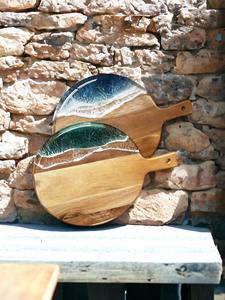 Planche à découper en bois pour la cuisine, design compatible avec les couteaux, finition non toxique, passe au lave-vaisselle, réutilisable, durable, pour les professionnels - Product Image 4