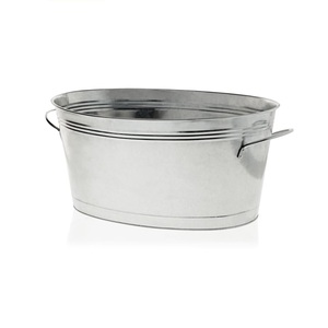 Grand bac à glace unique pour le stockage de glace avec support et plateau pour la fête en plein air Matériel métallique de haute qualité Inde - Product Image 4