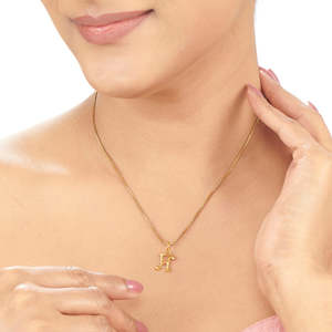 จี้ตัวอักษร H สีทองคลาสสิก ประดับเพชรซิคอน พร้อมสร้อยคอเชือก สำหรับเป็นของขวัญสุดอินเทรนด์ - Product Image 1