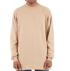 เสื้อยืดผ้าฝ้ายหนาสำหรับผู้ชาย300gsm หนาคอกลมพร้อมไหล่ตกไซส์ใหญ่พิเศษ - Product Image 2