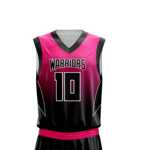Uniforme de baloncesto personalizado de poliéster 100%, diseño transpirable de alta calidad, la mejor ropa deportiva para exteriores, conjuntos de talla grande - Product Image 4