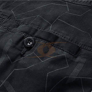 Pantalones cortos informales para hombre logotipo personalizado ligero transpirable algodón poliéster cintura elástica sólido precio al por mayor para uso al aire libre - Product Image 3