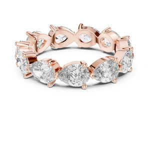 แหวนเพชรทรงลูกแพร์ทองคำโรสโกลด์ 14K เพชรเพาะเลี้ยงในห้องปฏิบัติการ |   เครื่องประดับแต่งงานสุดหรู 3.13 กะรัต ได้รับการรับรองจาก IGI |   เพชรที่เพิ่งเพาะเลี้ยง - Product Image 1