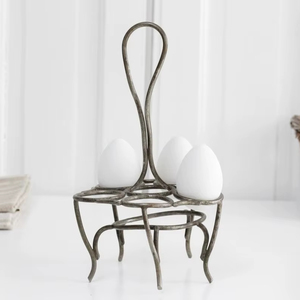 ที่ใส่ไข่โลหะทันสมัยเพิ่มรูปลักษณ์ที่หรูหราให้กับห้องครัวบ้านและร้านกาแฟที่มีการออกแบบโลหะแข็งแรงทนทาน - Product Image 1