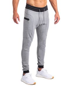 Pantalones de chándal unisex de cintura alta, pantalones de correr grises bordados con logotipo personalizado, pantalones de talla grande para Primavera, decoración de bolsillo de poliéster impresa - Product Image 6