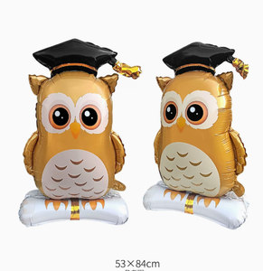 Globos Gigantes de Fólio de Graduación con Diseño de Gabos, Búho, Oso y Birrete de Doctor, Artículos para Fiestas de Graduación - Product Image 5