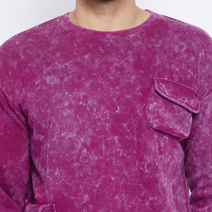 Ensemble de survêtements vintage OEM délavés à l'acide pour hommes sweat-shirt à col rond boîte pantalon de survêtement évasé style poche pantalon de survêtement lourd vêtements d'hiver pour hommes - Product Image 5