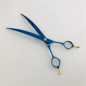 Ciseaux de barbier professionnels de 7 pouces les plus vendus, en acier inoxydable, ciseaux à cheveux tranchants, utilisation en salon, ergonomie décalée, CE - Product Image 3