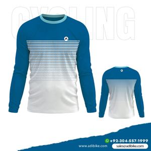 Camiseta de Ciclismo de manga completa con estampado de sublimación para hombres que absorbe la humedad distribuidores OEM - Product Image 4