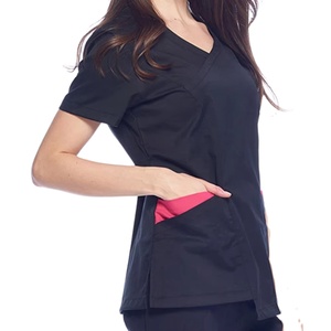 Uniforme Médico de Punto de Mezcla de Algodón al por Mayor, Uniforme de Doctor con Logotipo Personalizado, Uniforme de Hospital para Mujer de Talla Grande, por BS 2026 - Product Image 4