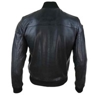 Veste d'hiver décontractée unisexe American Flight, veste bomber en cuir de haute qualité, coupe-vent respirant, fermeture éclair, grande taille