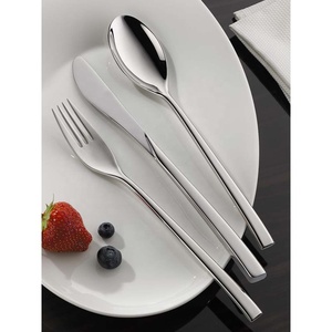 Poignée de conception de poisson poli argenté Ensemble de couverts pour restaurant et maison Argenterie Ensemble de couverts de mariage en acier inoxydable - Product Image 4