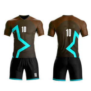 Design personnalisé, uniformes d'équipe de football élégants, uniformes de football à manches courtes de qualité supérieure, uniformes de kits de football OEM en usine - Product Image 5