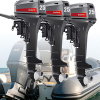 Mesin Kapal Luar Papan (Outboard) Bensin 4 Tak 25HP Berkualitas Tinggi untuk Laut
