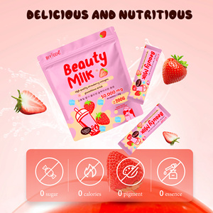 Bebida de Belleza Diaria de Colágeno y Glutatión con Sabor a Batido de Fresa, Marca Privada ODM - Product Image 2