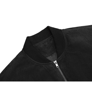 เสื้อแจ็คเก็ตวาร์ซิตี้ผู้ชายขายส่ง เสื้อผ้าฤดูหนาว ปักโลโก้ตามสั่ง แจ็คเก็ตเบสบอลหนังแบบบอมเบอร์ - Product Image 4