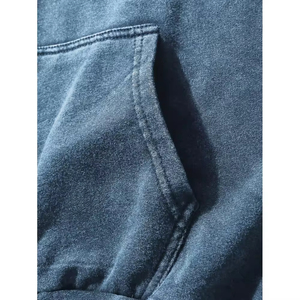 Nouveauté 2026, sweat à capuche vintage surdimensionné avec logo sportif, cordon de serrage, poids lourd, 100% coton, sweat à capuche de haute qualité pour hommes - Product Image 5