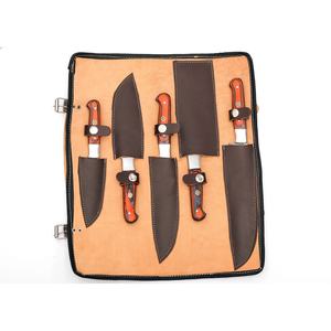 Jexmoo personalizado hecho a mano de acero de Damasco 5 uds juego de cuchillos de Chef profesional mango de madera cuchillos de cocina para Chefs cocineros regalo perfecto - Product Image 2