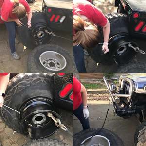Cucchiai per pneumatici in acciaio di ferro da 15 pollici con valvola di riparazione rapida per pneumatici con protezione del cerchio per pneumatici Tubeless per auto - Product Image 3