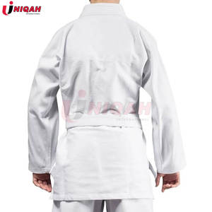 Premium Unisexe Adulte Minimaliste Contender Enfants BJJ Gi en Blanc 100% Coton Léger Stretch Formation Prix de Gros - Product Image 4