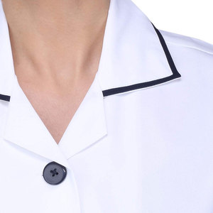 Uniformes médicos de hospital de manga corta con logotipo personalizado para mujer, traje de enfermería unisex de alta calidad - Product Image 3