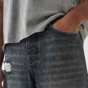 Pantalones Cortos Vaqueros Holgados de Mezclilla Lavada Estilo Urbano Personalizados 2026 para Hombre, Pantalones Cortos Vaqueros Clásicos de Moda de Verano para Hombre - Product Image 6