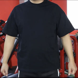 Fabricante personalizado impreso marca Logo 100% algodón sólido lona Casual hombres camisetas 230 Gsm transpirable secado rápido - Product Image 4