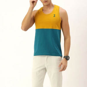 Vente d'usine directe de haute qualité hommes 100% coton débardeur respirant tricoté armure pour exercice de gymnastique Fitness décontracté - Product Image 4