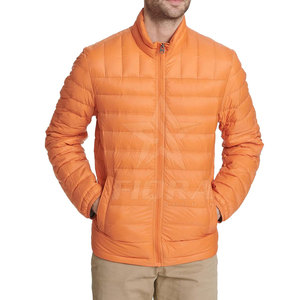 Factory's New Arrival <b>Men's</b> Winter Eco-Friendly Breathable Puffer <b>Jacket</b> Nylon/Polyester <b>Long</b> Sleeved Custom Logo Printed Stand - Product Image 4