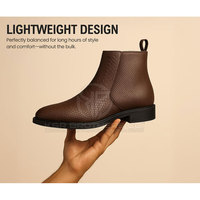 Chaussures en cuir de veau faites à la main en cuir de qualité supérieure confortable style botte chaussures en cuir de veau de luxe