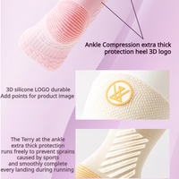 Chaussettes de fitness respirantes pour femmes avec bande de soutien de la voûte et zones de ventilation Logo personnalisé pour les entraînements quotidiens d'entraînement en salle de sport