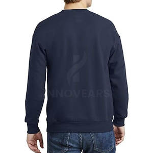 Sudadera Personalizada al por Mayor para Hombre, Cuello Redondo, Talla XS, Forro Polar de Invierno, Algodón/Poliéster, Transpirable, Estampado Sólido, Precio Bajo - Product Image 3