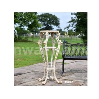 Vente chaude Ronde Fonte Âgée Rustique Crème Fer Victorien Table Élégante Café & Thé Table De Service Pour La Maison & Jardin Décor