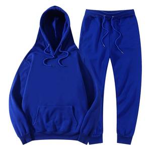 Sammy Wears Plus Size 2-Piece Men's Casual <b>Gym</b> Fleece Sweat Suits Autumn Solid Hooded <b>Sweatshirts</b> Wholesale - Product Image 5