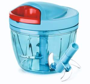 ABS Plastic Vegetable <b>Chopper</b> Manual Multi Pull Cord Stainless Steel Blades Food Grade BPA Free 250-1000ml Custom Color - Product Image 2