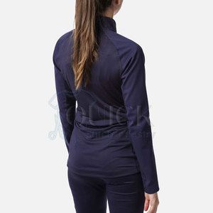 Chaquetas Softshell para mujer, servicio OEM, hechas a medida, impermeables, transpirables, ecológicas, de nailon, con cuello levantado - Product Image 3