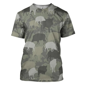 Camiseta con Estampado Gráfico de Camuflaje Animal en 3D para Hombre, Camiseta Informal de Manga Larga con Cuello Redondo, Camuflaje, Otoño, Calle, Aire Libre, Holgada - Product Image 6